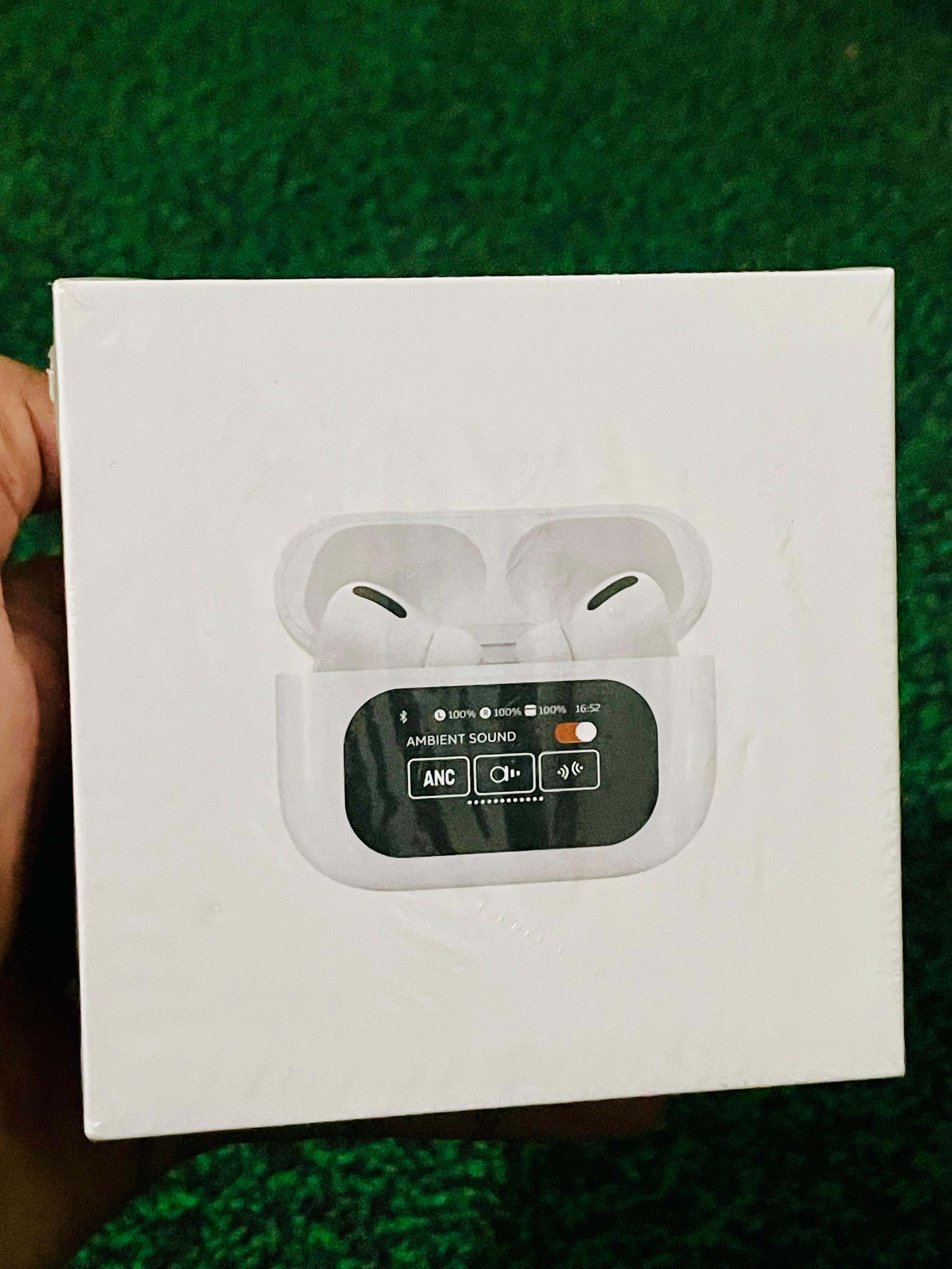 AirPods with Digital Display – Smart Screen, Premium Sound & Next-Gen Style ⚡